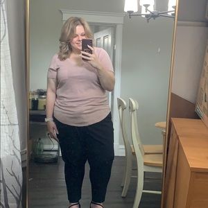 NWOT, Pale pink Torrid t-shirt, size 2